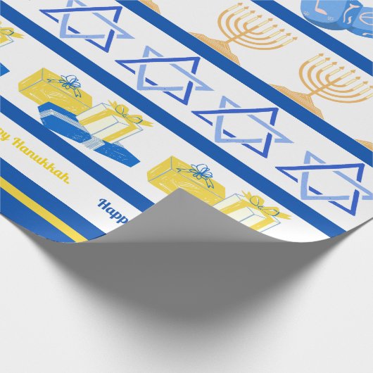 Hanukkah Wrapping Paper Cadeaupapier (Hoek)