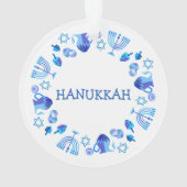 Hanukkiah Happy Hanoukka Juive Fête Menorah (dos)