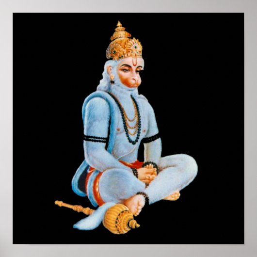 HANUMAN - ANJANEYA - HINDU - BUDDHAISME POSTER (Voorkant)