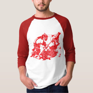 HANUMAN - BESTRIJDING VAN BUDDHIST EN HINDU-GOEDER T-SHIRT