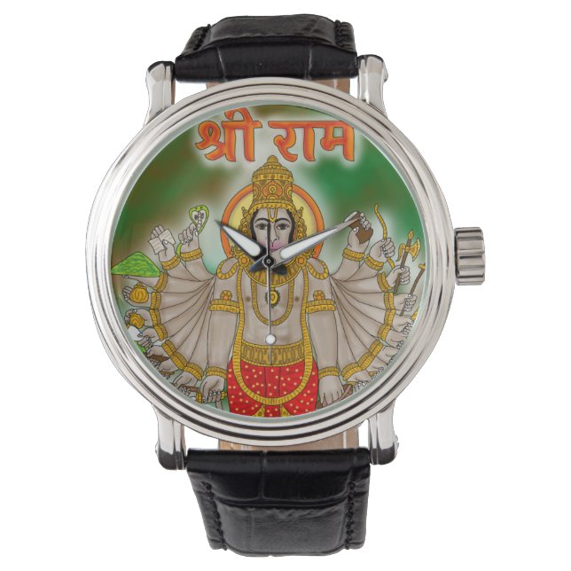 Hanuman Clock Horloge (Voorkant)