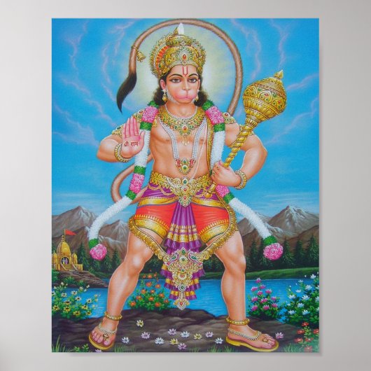 Hanuman, indianGod Poster (Voorkant)