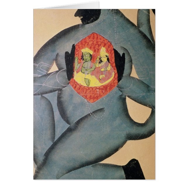 Hanuman indiquant Rama et Sita (Devant)