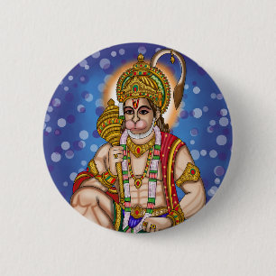 Hanuman-knop Ronde Button 5,7 Cm