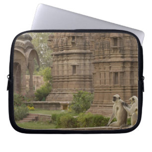 Hanuman Langurs of zwartkop, gewone of grijze Laptop Sleeve