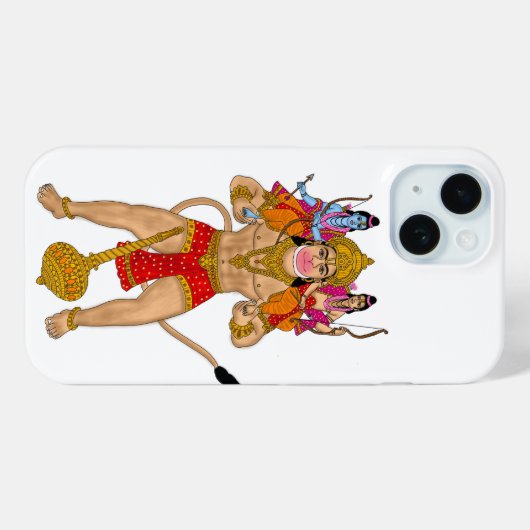 Hanuman Phone Case (Achterkant (horizontaal))