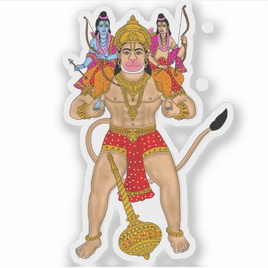 Hanuman Sticker (Devant)