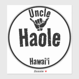HAOLE OOM SHAKA HAWAII STICKER