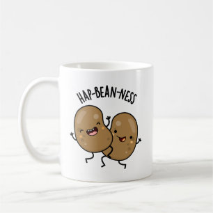 Hap-bean-ness Funny Bean Pun Koffiemok