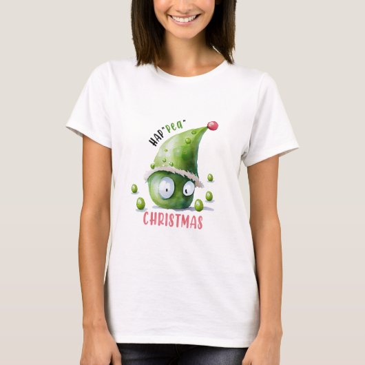 Hap "pae" Kerstmis T-shirt (Voorkant)