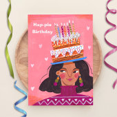 Hap - Pie Femme Carte de voeux Anniversaire