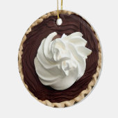 Hap-pie Kerstmis | Grappig eten Pun Keramisch Ornament (Links)