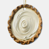 Hap-pie Kerstmis Sweetie Pie | Grappig eten Pun Keramisch Ornament (Links)