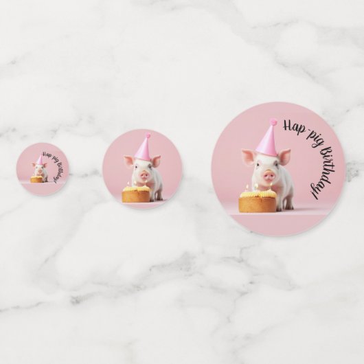 Hap-pig Verjaardag! Confetti (Voorkanten)