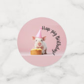 Hap-pig Verjaardag! Confetti (Kleine voorkant)