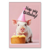 Hap-pig Verjaardag! Kaart (Achterkant)