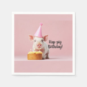 Hap-pig Verjaardag! Servet