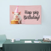 Hap-pig Verjaardag! Spandoek (Beurs)