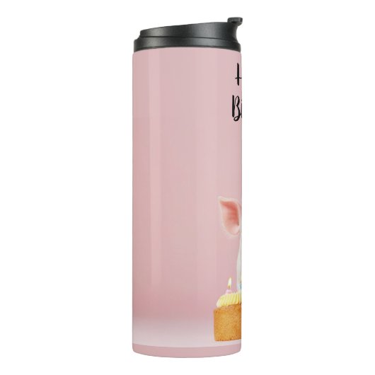 Hap-pig Verjaardag! Thermosbeker (Gedraaid links)