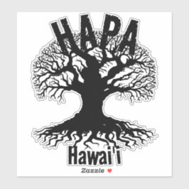 HAPA HAWAII ROOTS Book Sticker