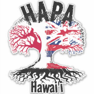 HAPA JAPAN HAWAII ROOTS STICKER