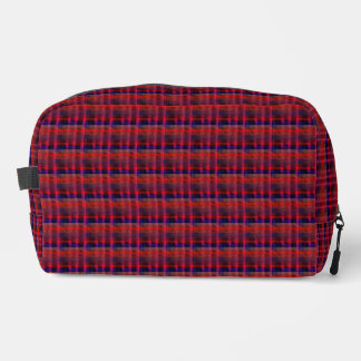 Hapa Plaid Sinaasappel 1974, Print Cut Sew Bag Toilettasje