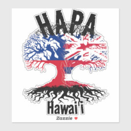 HAPA SAMOA HAWAII WORTELS STICKER
