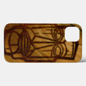 Hapalua Tiki Hawaiian Faux Koa Wood Case-Mate iPhone Case (Achterkant (horizontaal))