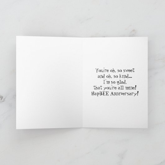 HapBEE Collage Verjaardag Kaart (Binnen)