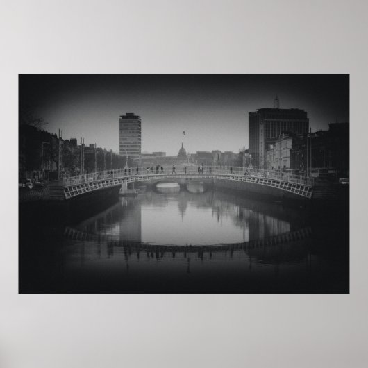 Ha'penny Bridge, Dublin - Canvas Poster (Voorkant)