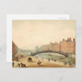 Ha'penny Bridge, Dublin, Ierland Briefkaart (Voorkant / Achterkant)