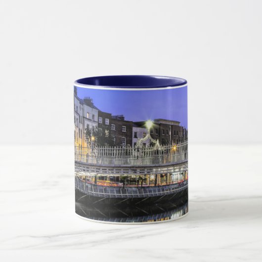 Ha'penny Bridge, Dublin, Ierland landschapsfoto Mok (Midden)