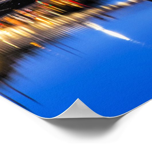 Ha'Penny Bridge, Dublin, Ierland Poster (Hoek)