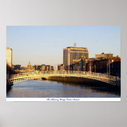 Ha'penny Bridge Dublin Ierland Poster