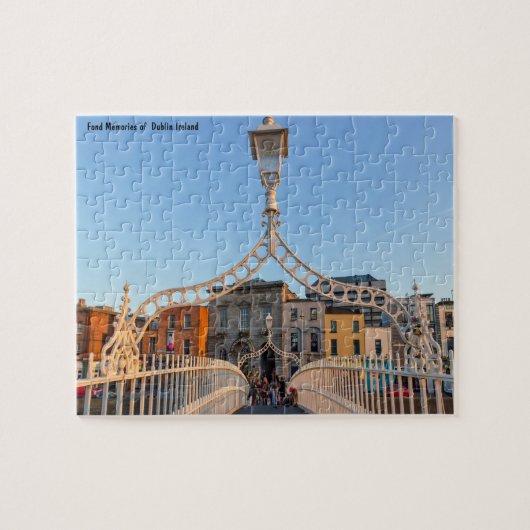 Ha'penny Bridge Dublin Ireland Jigzaag Puzzle Legpuzzel (Horizontaal)