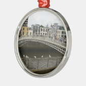 Hapenny Bridge Dublin Metalen Ornament (Links)