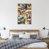 Haphazardly Overlappende Foto's Collage Sjabloon Canvas Afdruk (Insitu (Slaapkamer))
