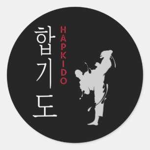 Hapkido Selfdefence Korean Martial Arts Ronde Sticker