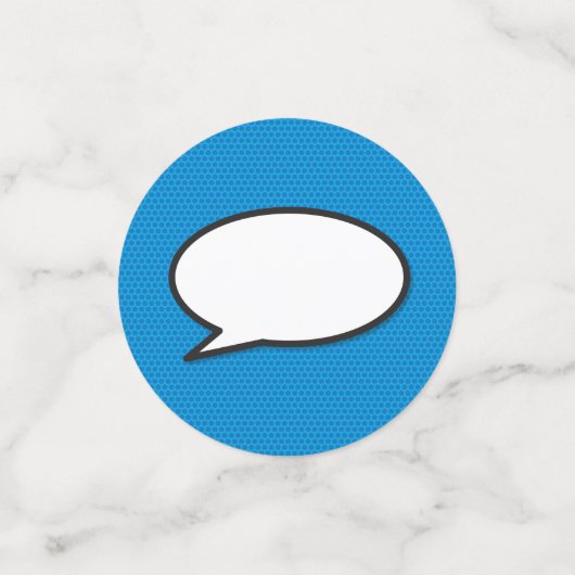 HAPP VERJAARDAG Speech Bubble Fun Retro Comic Book Confetti (Kleine voorkant)