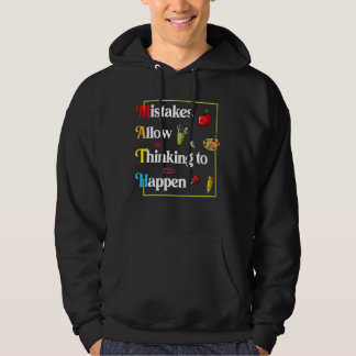 Happ welkome back Wiskunde dag fouten maken denken Hoodie