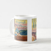 'Happest at Home' Café Mug (Devant gauche)