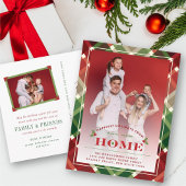 Happest New Home Plaid Photo Moving Faire-part