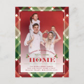 Happest New Home Plaid Photo Moving Faire-part (Devant)