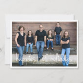 Happest of Holidays Noël Greeting Carte photo (Devant)