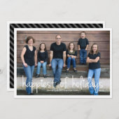 Happest of Holidays Noël Greeting Carte photo (Devant / Derrière)