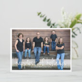 Happest of Holidays Noël Greeting Carte photo (Debout devant)