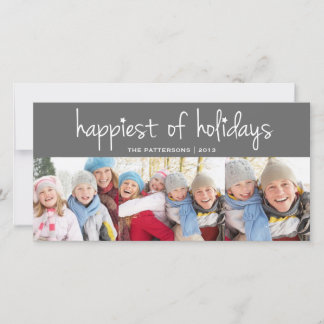 Happest of Holidays Noël Greeting Carte photo