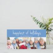 Happest of Holidays Noël Greeting Carte photo (Debout devant)