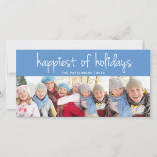 Happest of Holidays Noël Greeting Carte photo