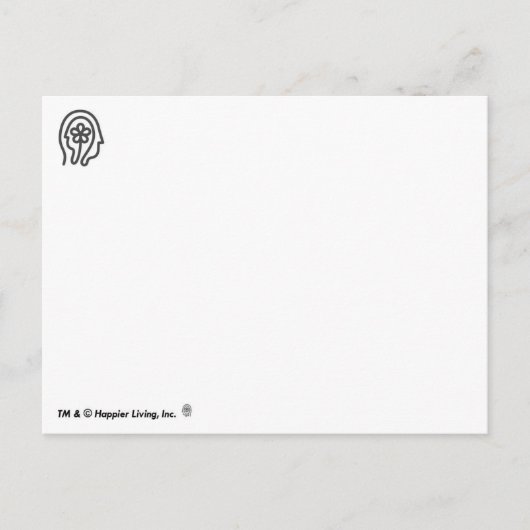 Happier Living Logo Briefkaart (Voorkant)